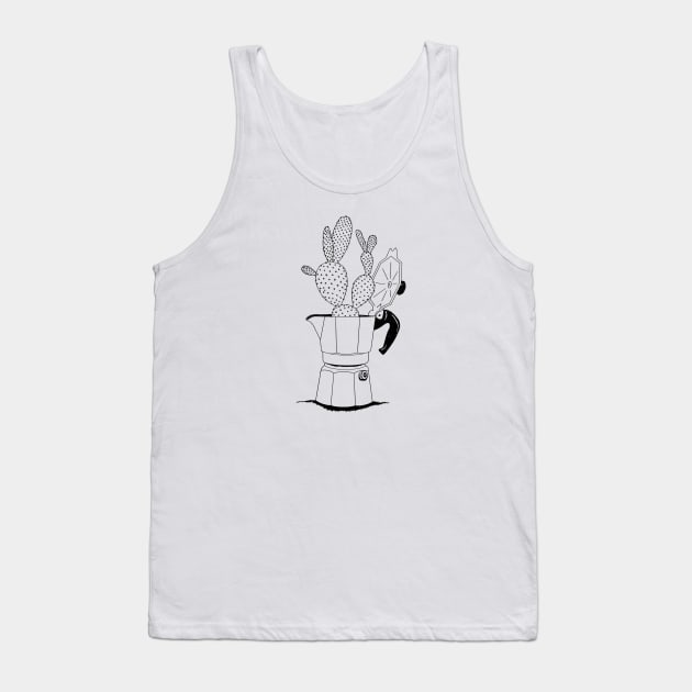 Cactus in Moka Pot 🌵 Tank Top by grow.up.c